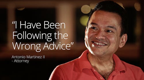 "I have been following the wrong advice!"